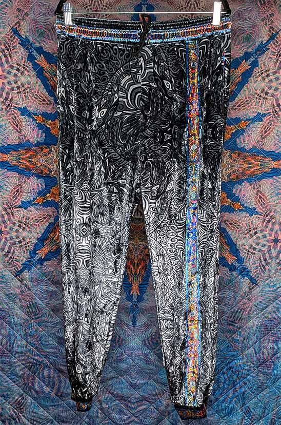Torus Energy Field Crushed Velvet Jogger Pants