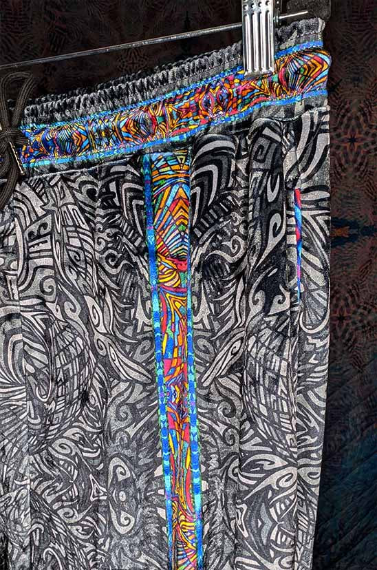 Torus Energy Field Crushed Velvet Jogger Pants