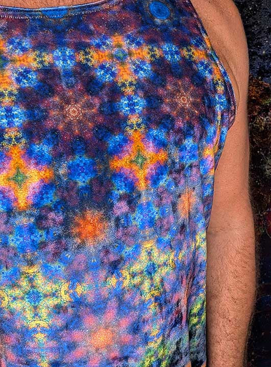Coral Galaxies Crushed Velvet Tank Top