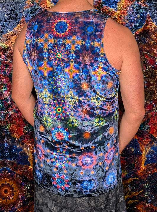 Coral Galaxies Crushed Velvet Tank Top