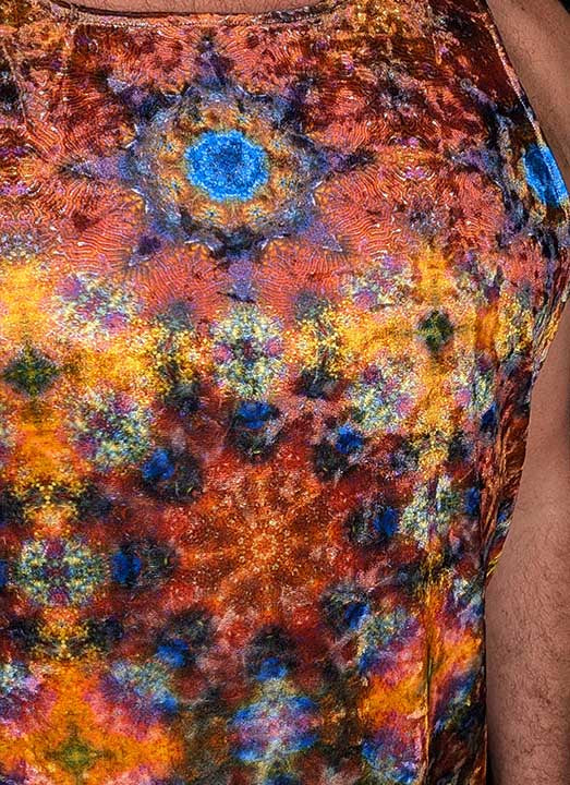 Cosmic Coral Reef Crushed Velvet Tank Top
