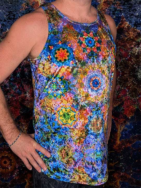Infinite Owl Vision Crushed Velvet Tank Top