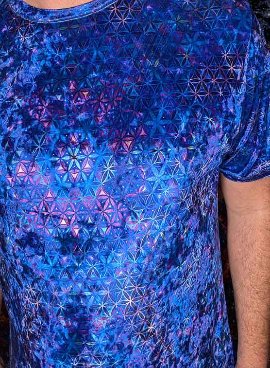 Eclectic Spectrum Crushed Velvet T-Shirt
