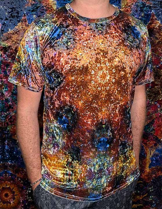Coral Garden Crushed Velvet T-Shirt
