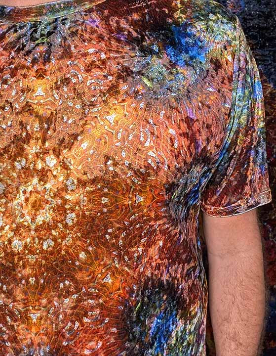 Coral Garden Crushed Velvet T-Shirt