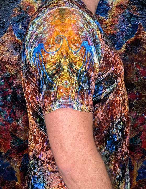 Coral Garden Crushed Velvet T-Shirt