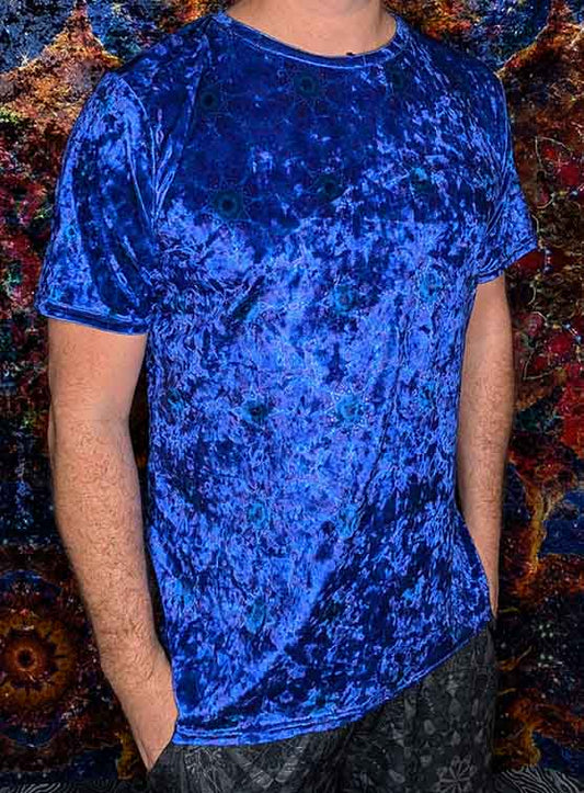 Cosmic Sea Rays Crushed Velvet T-Shirt