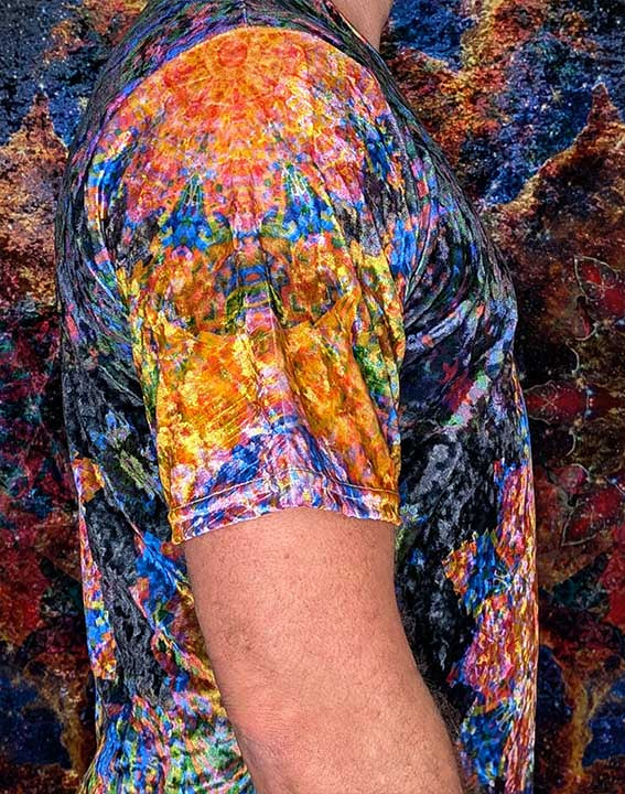 Travelling Galaxies Crushed Velvet T-Shirt