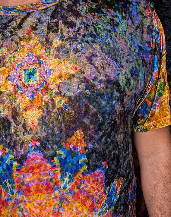 Travelling Galaxies Crushed Velvet T-Shirt
