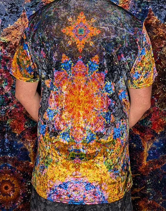 Travelling Galaxies Crushed Velvet T-Shirt