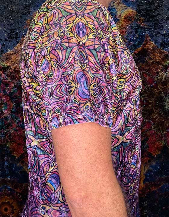 Third Eye Elephant Crushed Velvet T-Shirt