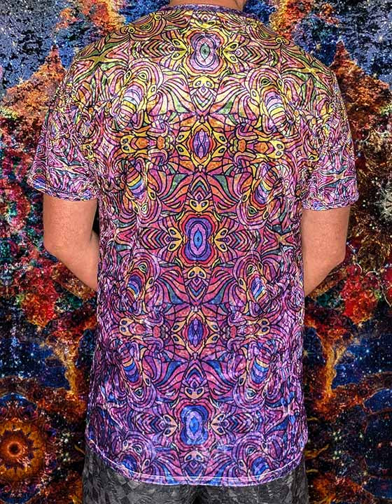Third Eye Elephant Crushed Velvet T-Shirt