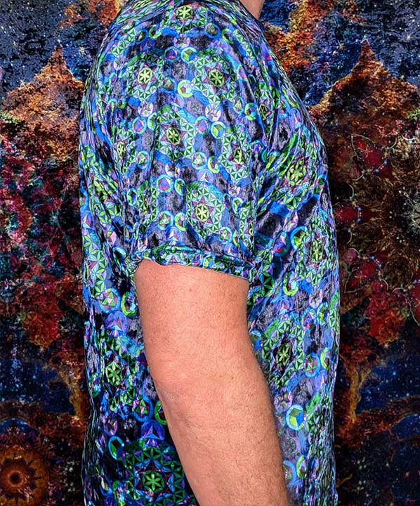 Metatron's Cube Connections Crushed Velvet T-Shirt