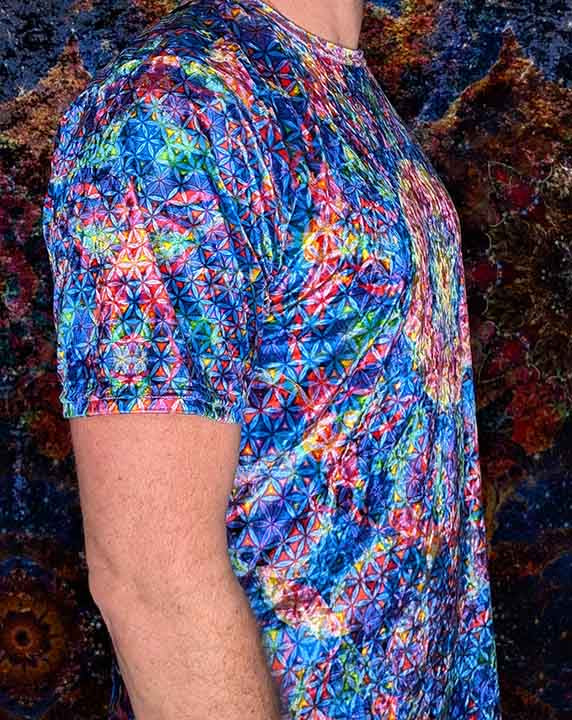 Elephant Rainbows Crushed Velvet T-Shirt