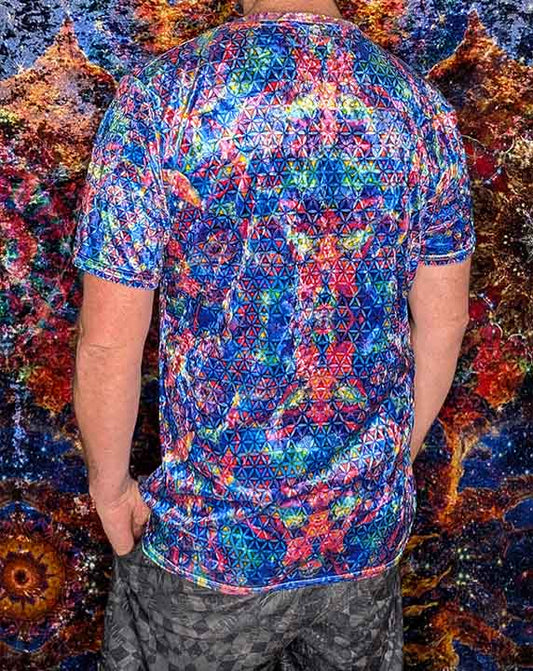 Elephant Rainbows Crushed Velvet T-Shirt