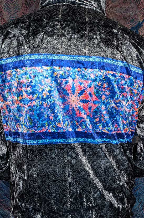 13 Point Bolt Crushed Velvet Zip Hoodie