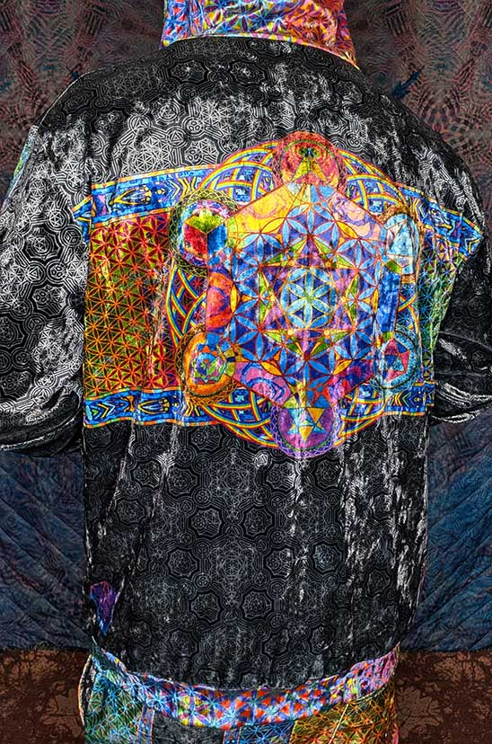 Chakra Awakening Crushed Velvet Zip Hoodie