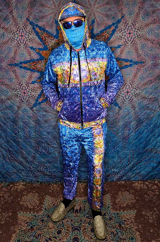 Elephant Symphony Crushed Velvet Zip Hoodie