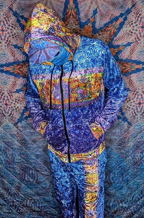 Elephant Symphony Crushed Velvet Zip Hoodie