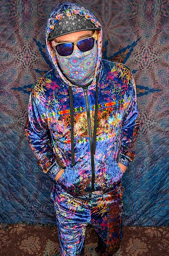 Royal Lion Crushed Velvet Zip Hoodie