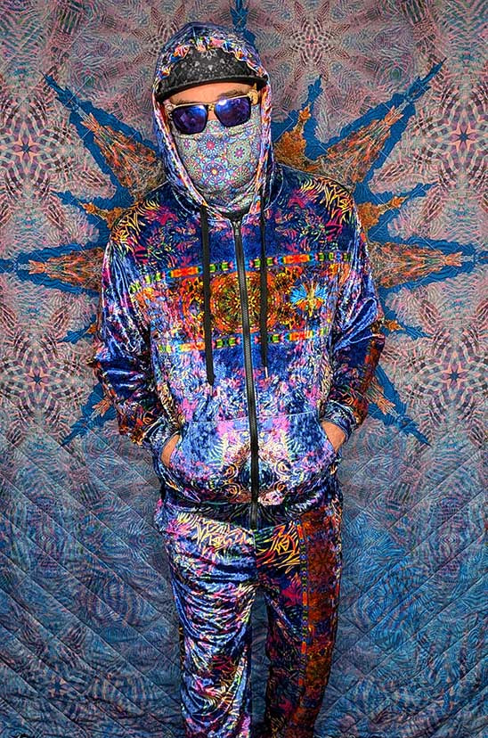 Royal Lion Crushed Velvet Zip Hoodie
