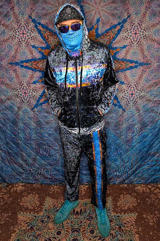 Nocturnal Octopus Crushed Velvet Zip Hoodie