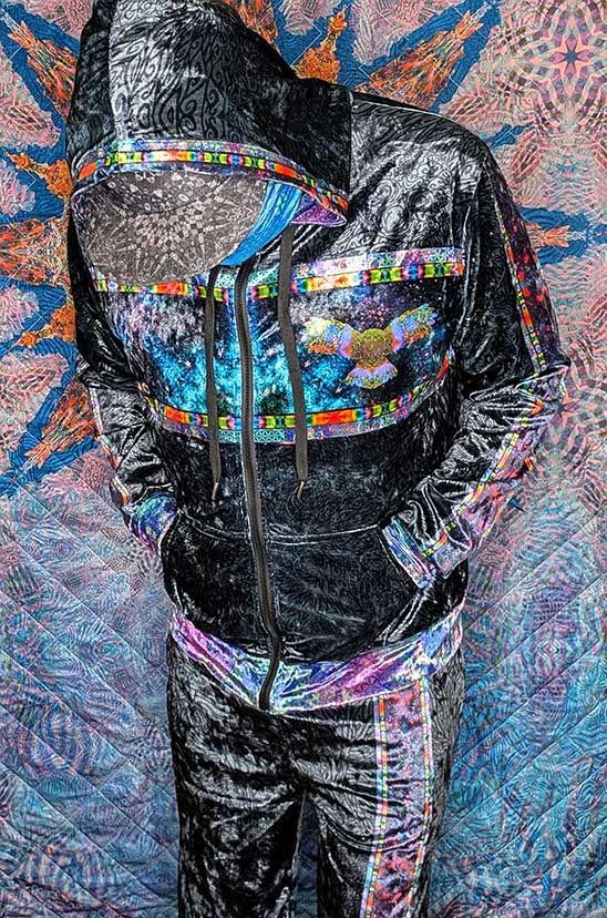 Owl Medicine Crushed Velvet Zip Hoodie