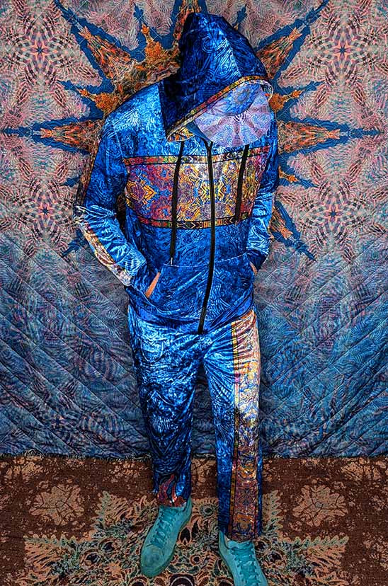 Jellyfish Intuition Crushed Velvet Zip Hoodie
