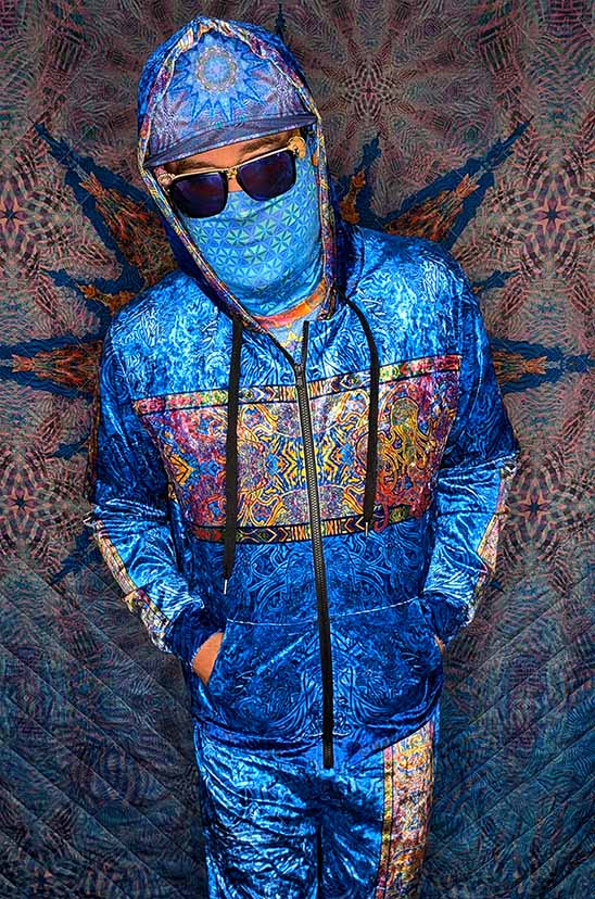 Jellyfish Intuition Crushed Velvet Zip Hoodie