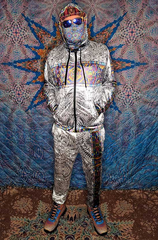 Scarab Transformations Crushed Velvet Zip Hoodie