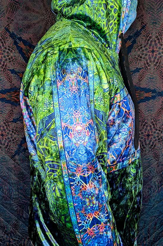 Sea Turtle Longevity Crushed Velvet Zip Hoodie