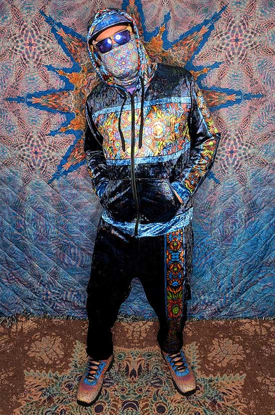 Visionary Owl Crushed Velvet Zip Hoodie