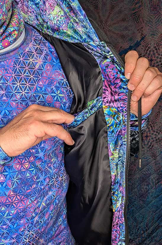 Visionary Tiger Crushed Velvet Zip Hoodie