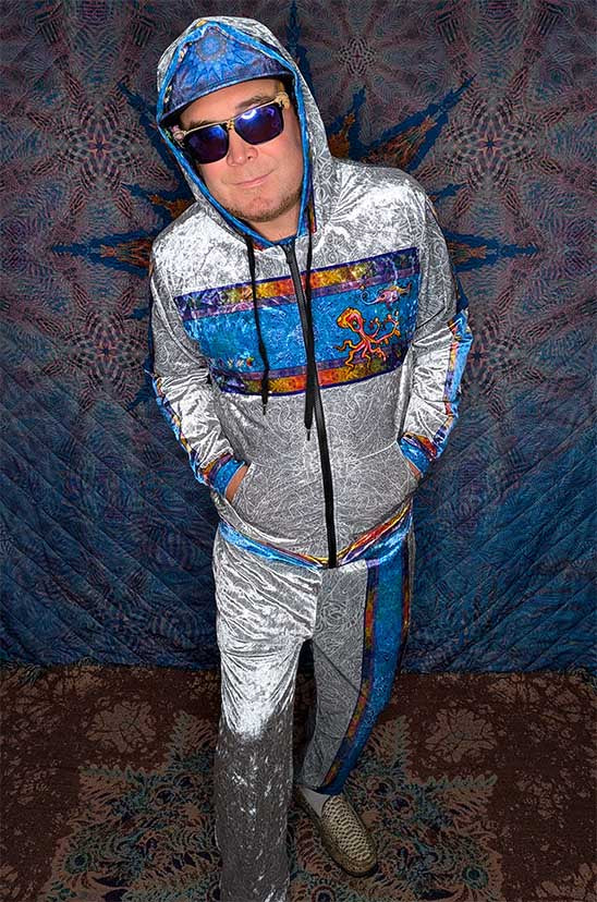 Octopus Garden Crushed Velvet Zip Hoodie