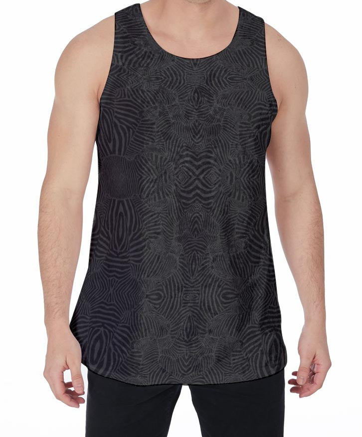 Zebra Knight Crushed Velvet Tank Top