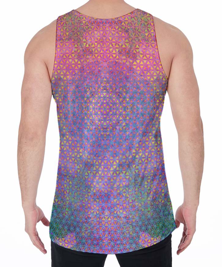 Chakra Rainbow Crushed Velvet Tank Top