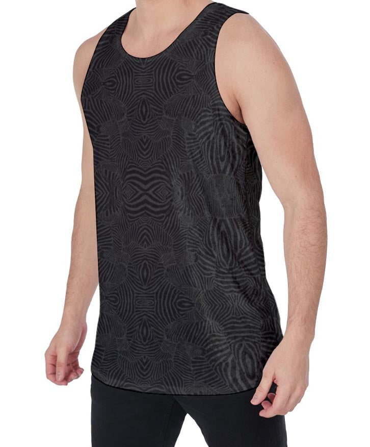 Zebra Knight Crushed Velvet Tank Top