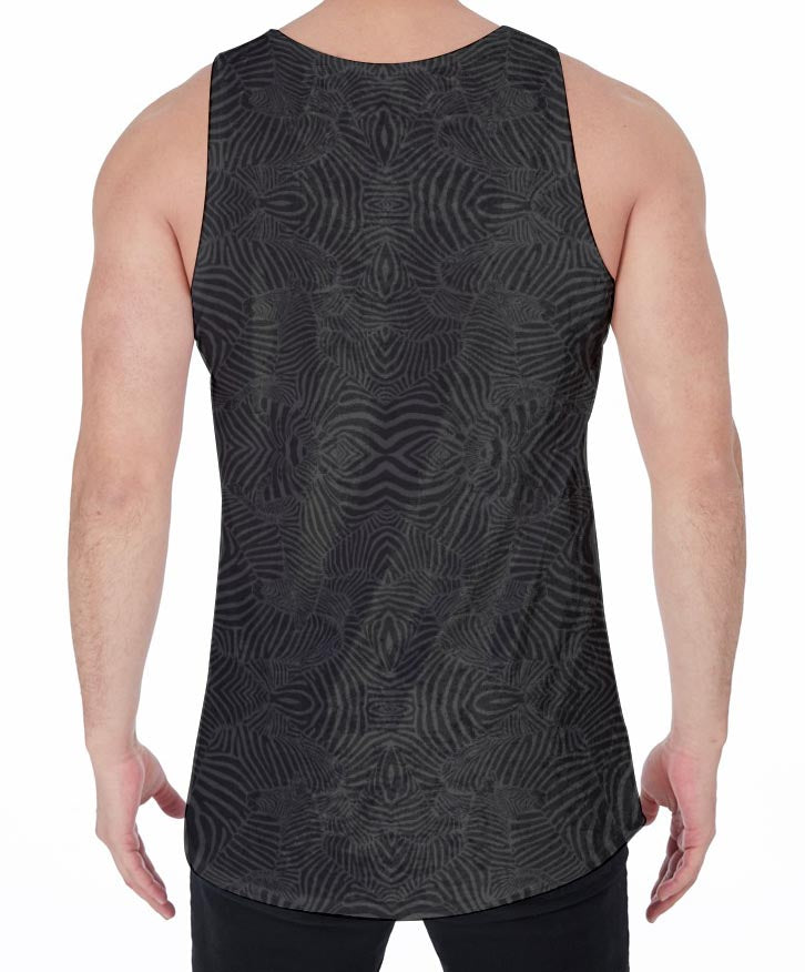 Zebra Knight Crushed Velvet Tank Top