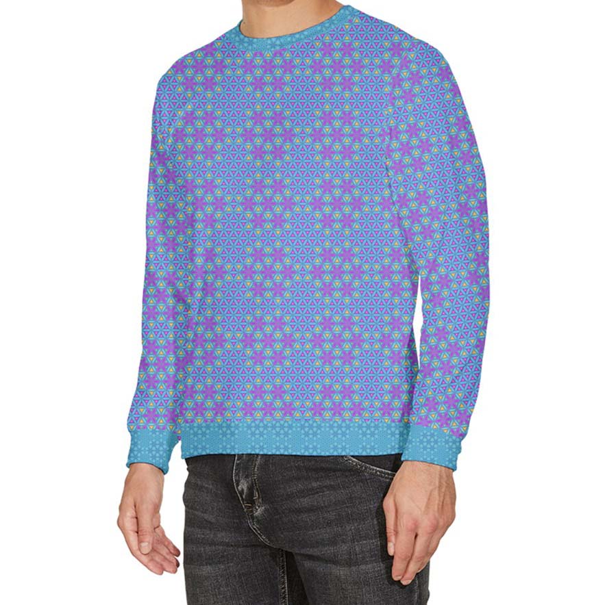 Flower of Life Velour Sweater