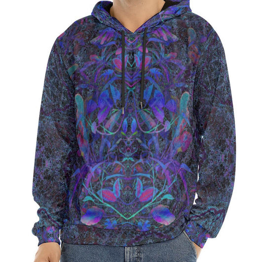 Cosmic Flower Style 2 Crushed Velvet Hoodie