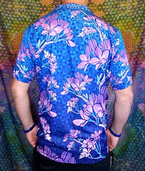 Plumeria Tesseract Hawaiian Shirt