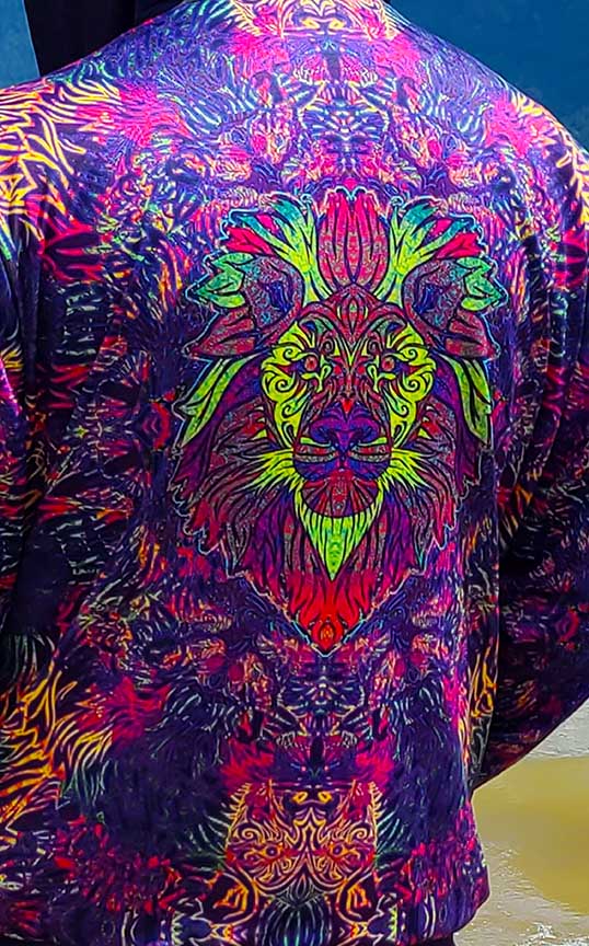 Tribal Lion Mandala Premium Zip Hoodie