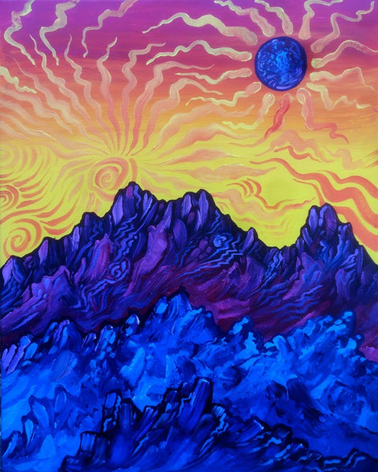 Eastern Desert Sunrise Original Painting