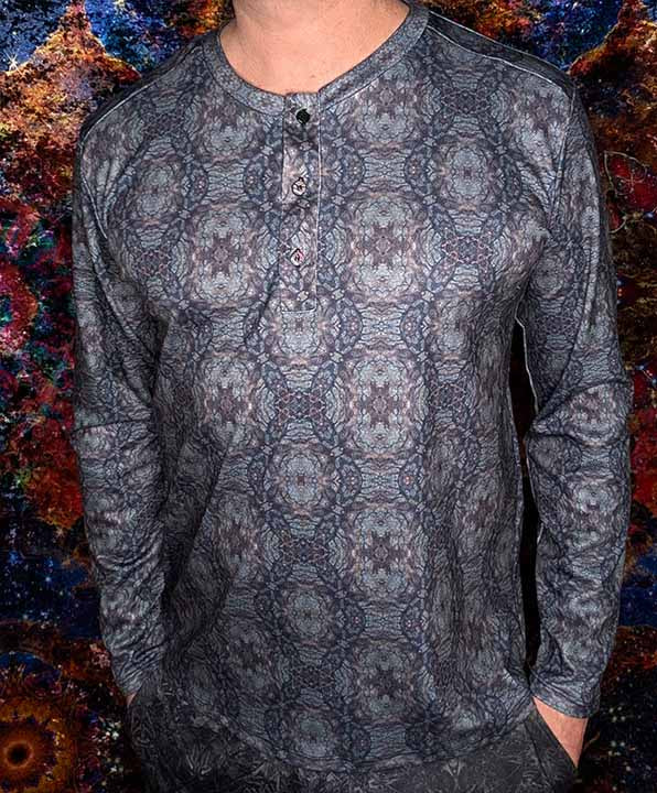 Infrastructure Long-Sleeve Henley Shirt