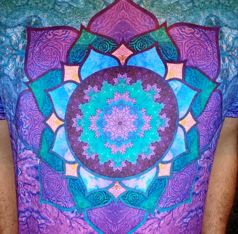 Purple Lotus Mandala T-Shirt