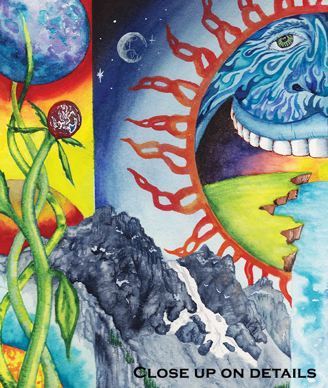 We Are All One! The Enlightened Portal to the Enchanted Beyond | Original Watercolor Painting