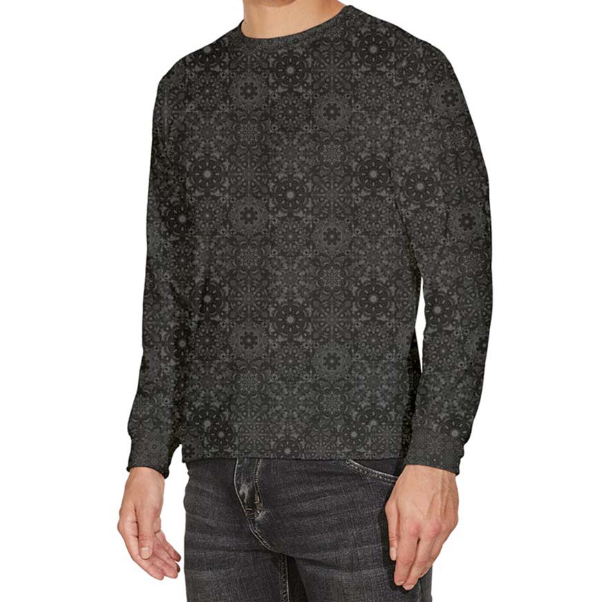 Night Diamonds Velour Sweater