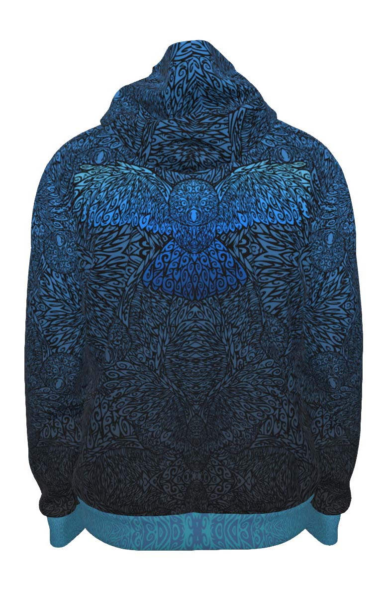 Tribal Owl Premium Zip Hoodie