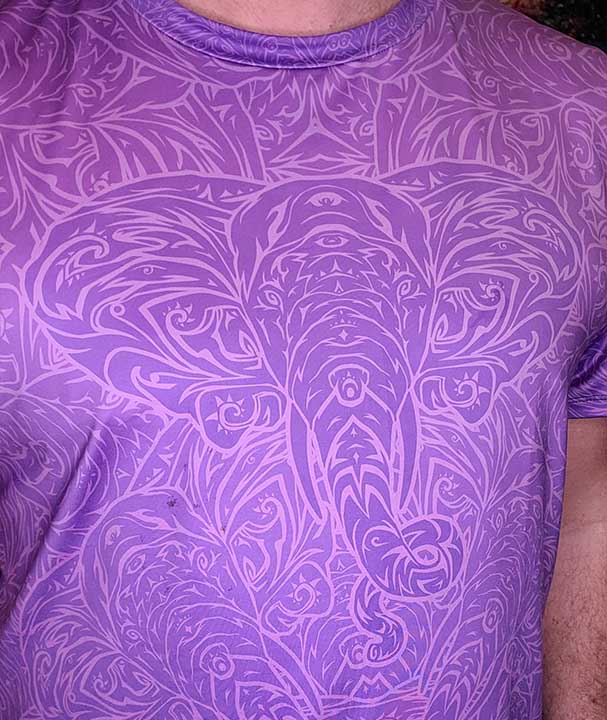 Purple Tribal Elephant T-Shirt