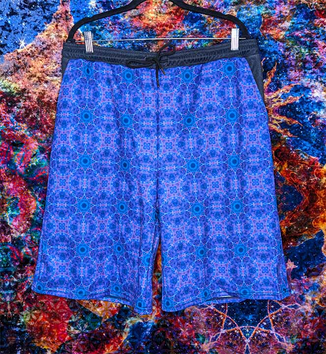 Purple Cosmic Rays Shorts